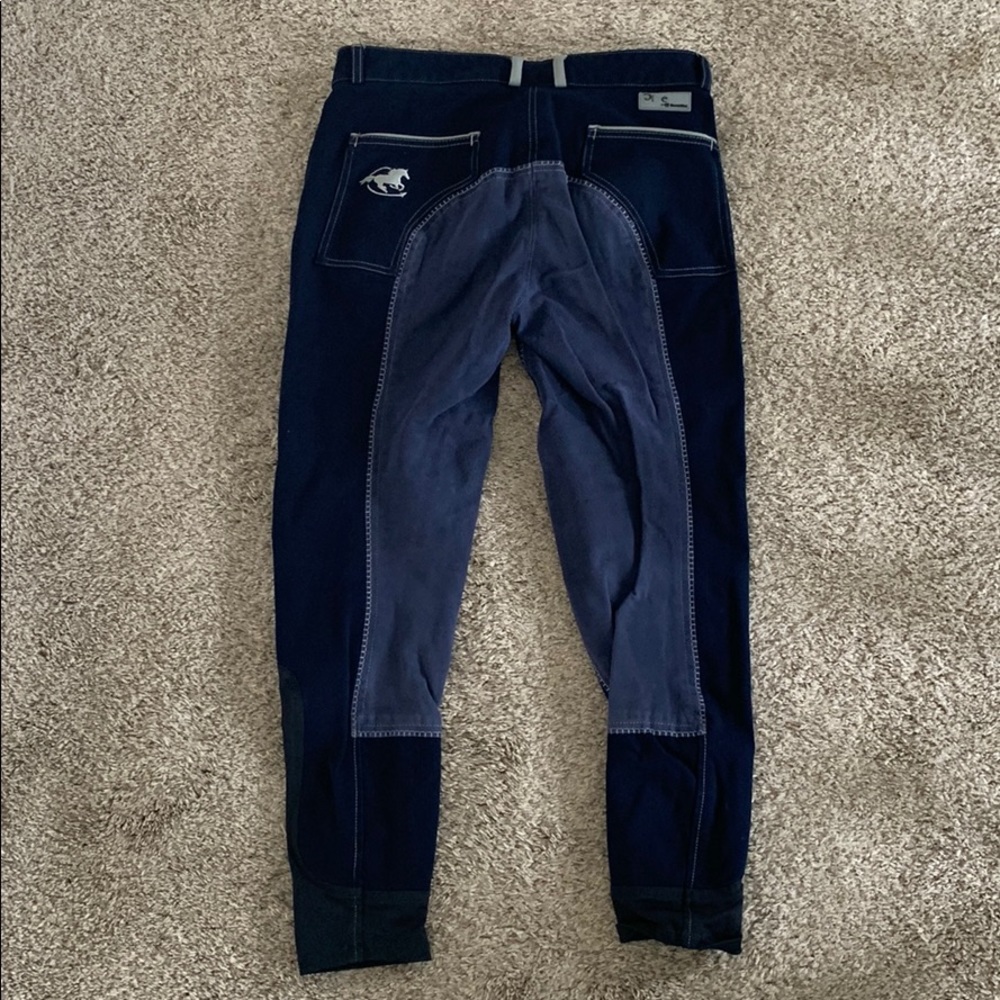 Navy Blue Piper Full Seat Horse Riding Breeches